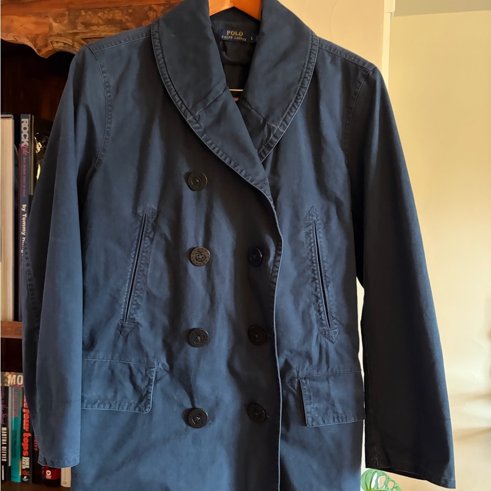 Polo by Ralph Lauren naval tailored Dark Blue pea coat men or women